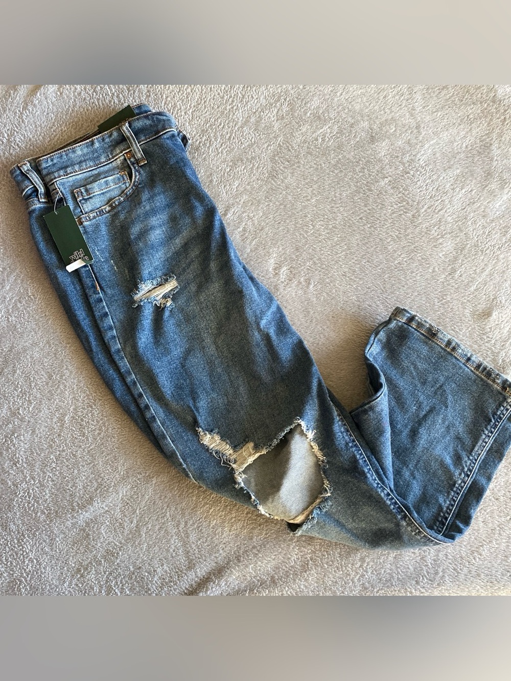 BRAND NEW!! Distressed Blue Denim Jeans